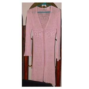🚨SALE-Vintage Y2K Mary-Kate and Ashley Pink Open Cardigan Sweater